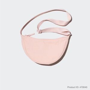 Pink Uniqlo Crescent Bag
